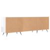 Glossy White TV Cabinet 150 x 30 x 50 cm Particleboard