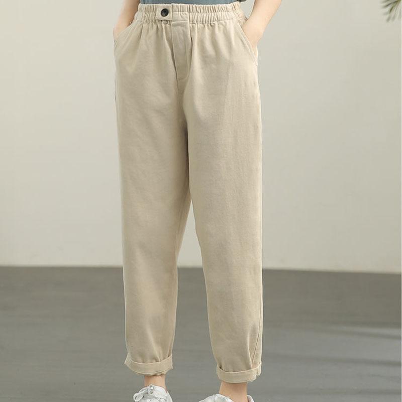 Wide-leg Pants In Summer New Draped Slim Radish Pants In Spring and Autumn Loose Large Size Button Casual Pants for Women