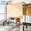 Floor-Standing Foldable Clothes Rack: Multifunctional Hanger for Bedroom & Dorm Drying Needs