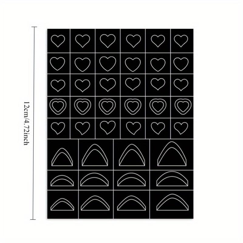 1Pc Airbrush Hollow Nail Art Stickers Love Butterfly Cross Starburst Airbrush Template Nail Stickers