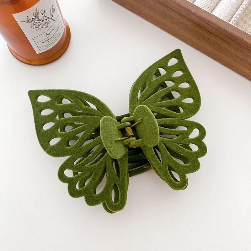 

Plush Trendy Shark Claw Clip With Jumbo Bow For Effortless Fall Essentials Fashion Cyan11.7cm