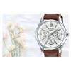 Casio SHEEN Luxury Quartz Business 50 Meter Waterproof Quartz Movement Genuine Leather Strap Japanese and Korean Watch Women's Watch SHE-3060L-7A