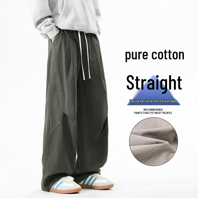 

VUUG Men s High-Street Loose Fit Cotton Cargo Pants 4XL