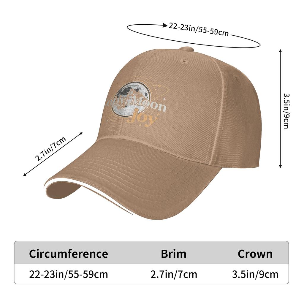 Copy Moon Joy Baseball Cap Hunting Camping Wholesale Trucker Hat Women Men Y2k Retro Design Baseball Caps