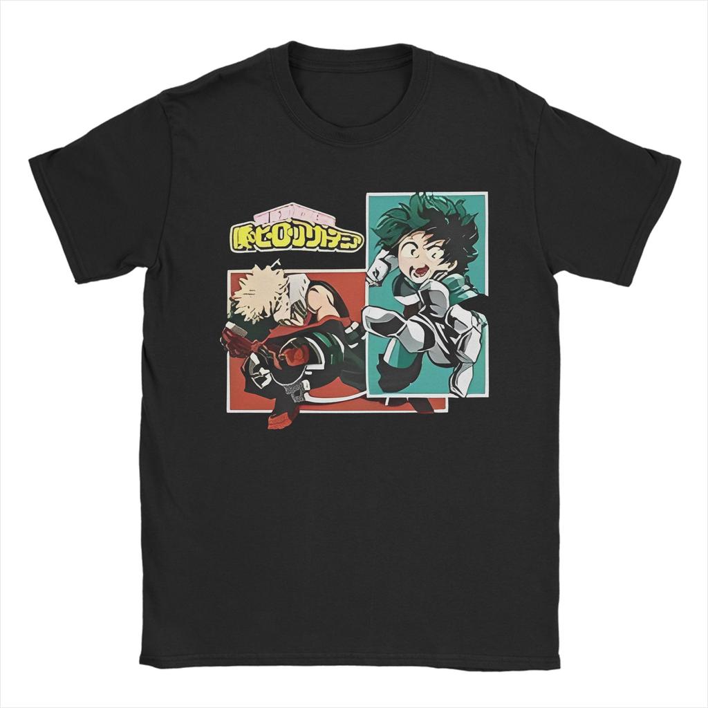 My Hero Academia Plus Ultra Gym T Shirts Men Women Pure Cotton Novelty T-Shirts Crew Neck  Tees Short Sleeve Clothes Printed