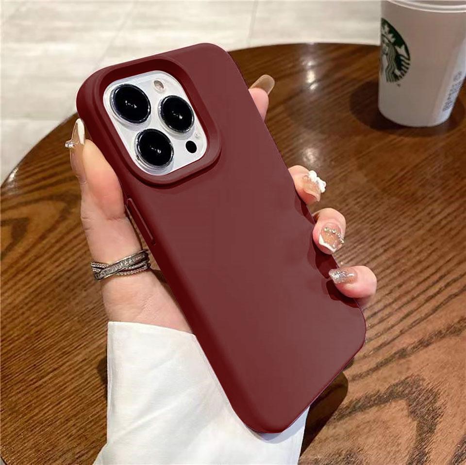 

Чехол из жидкого силикона для iPhone 16 15 14 13 12 11 Pro Max Противоударный Мягкий Защитный Чехол для Задней Панели для Телефонов Серии 16 Аксессуары For iPhone 11 коричневый