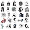 10/30/50pcs Horror Anime Tomie Stickers Cool Junji Ito Decals DIY Luggage Scrapbook Journal Black White Manga Sticker
