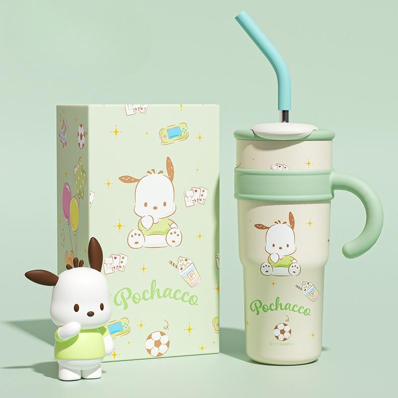 Bingba Cup Stainless Steel Big Mac Girls High Value Large Capacity Straw Thermos Cup standard