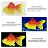 Glow In The Dark Artificial Aquarium Fishes Realistic Moving Floating Colorful Goldfish Fake Fish Ornament For Tank 7pc/lot