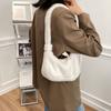Pouch Handbag Plush Underarm Bag Solid Color Shoulder Bag Women Crossbody Bag Koran Style Handbag