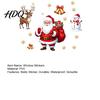 Christmas Window Clings Static Clings PVC Santa Claus Snowman And Elk Festival Glass Decals Waterproof Reusable Stickers for Store Bathroom Windows