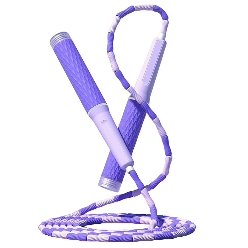 Jump Rope Adjustable Length Tangle Free Segmented Beaded Skipping Rope Fitness Jumping Rope for Kids Men and Women