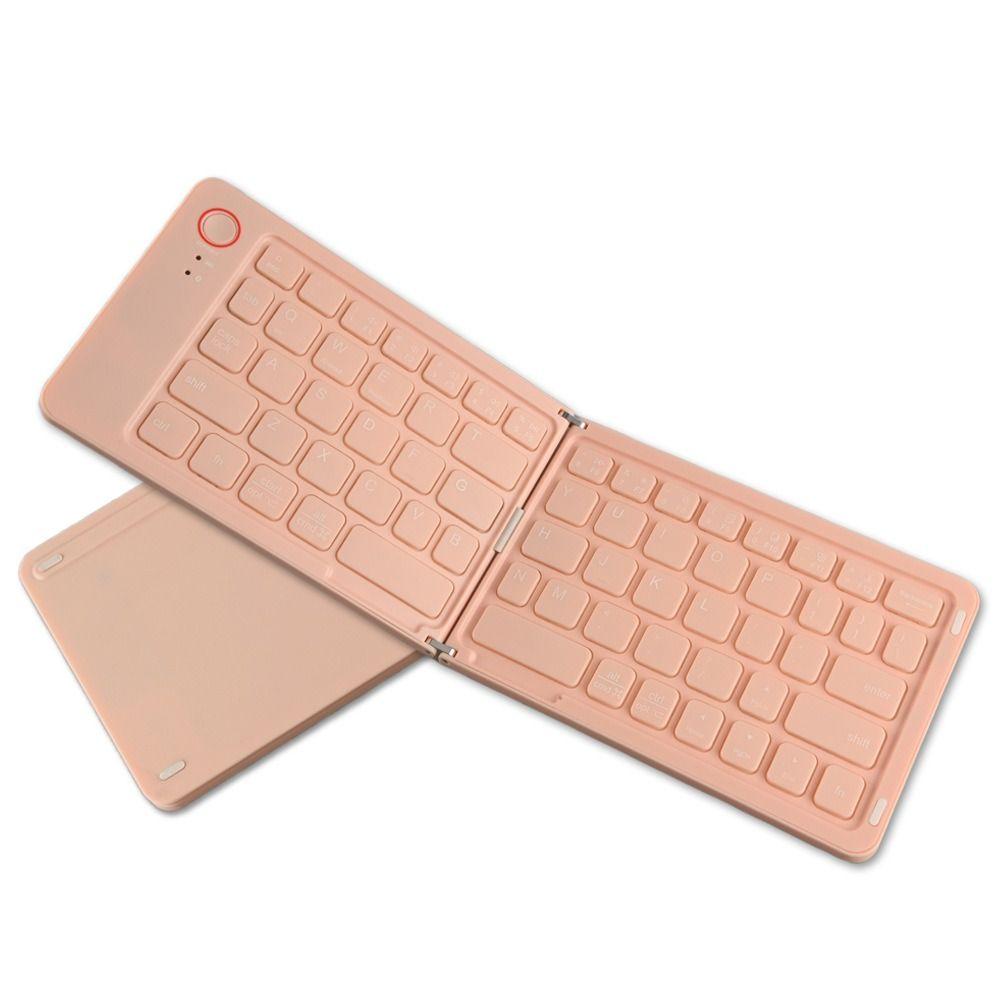 Foldable Mute Bluetooth Keyboard Wireless Computer Fittings Mini Keyboard for IOS/Android/Windows