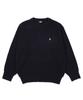 GAKKAI UNIONS Crew Neck Hachi Knit Black