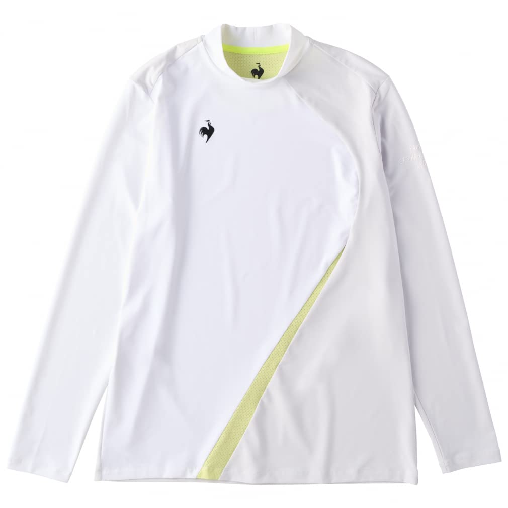 

Coq Sportif Golf Long Sleeve Shirt High Neck Sweat Absorbent Quick Drying Stretch ECO QGMTJB05 WH00 L [Le Golf] [RIJOUME] Men s (White)