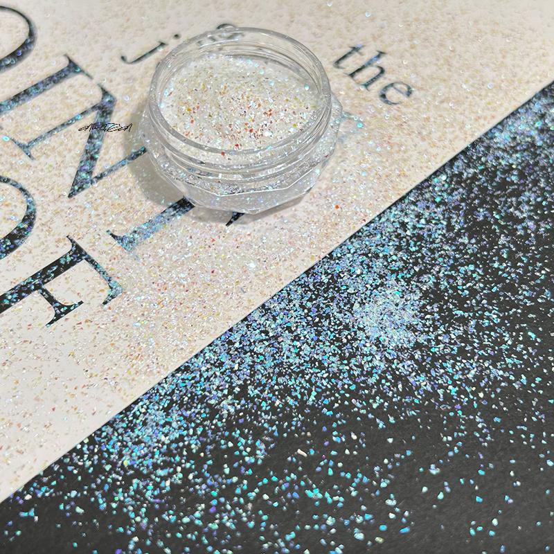 10Pcs Refillable Nail Bottles Clear Cream Jar Small Sample Can Tin for Nail Glitter Powder Decoration Box Pot