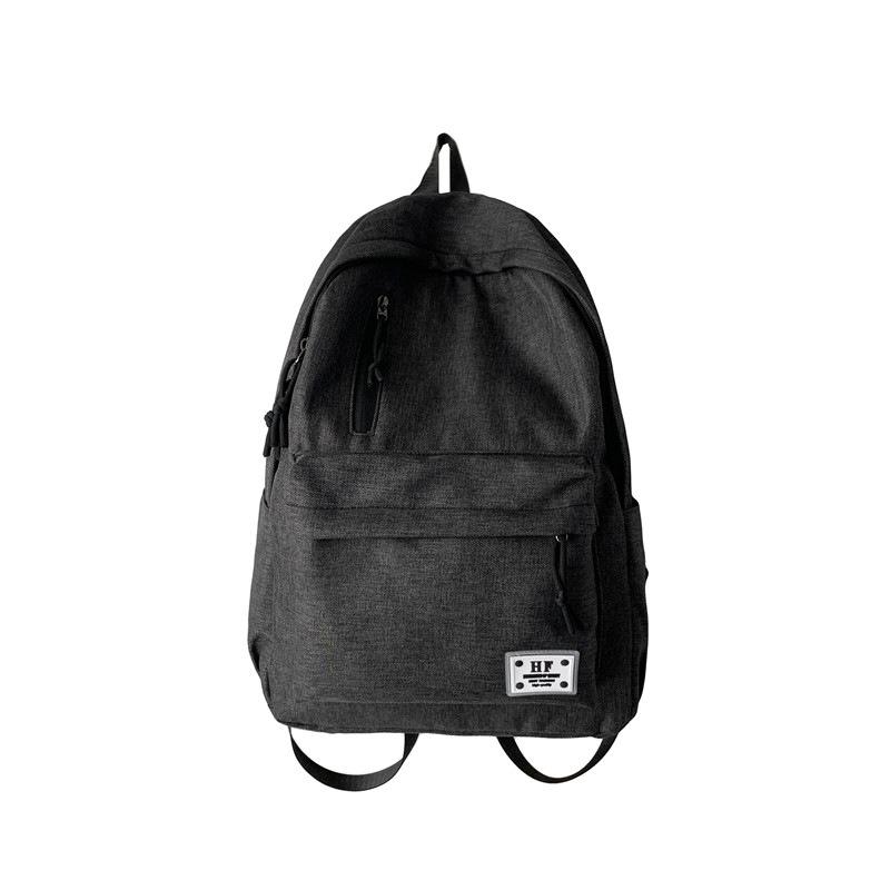 Schoolbag casual schoolbag men's canvas about backpack men's Korean version backpack large capacity middle school student schoolbag computer travel