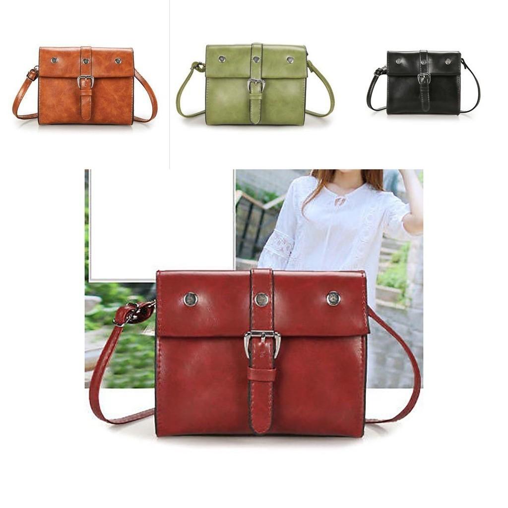 Bag Shoulder Crossbody Handbag Pu Leather Women Flap Chic Square Capacity Large