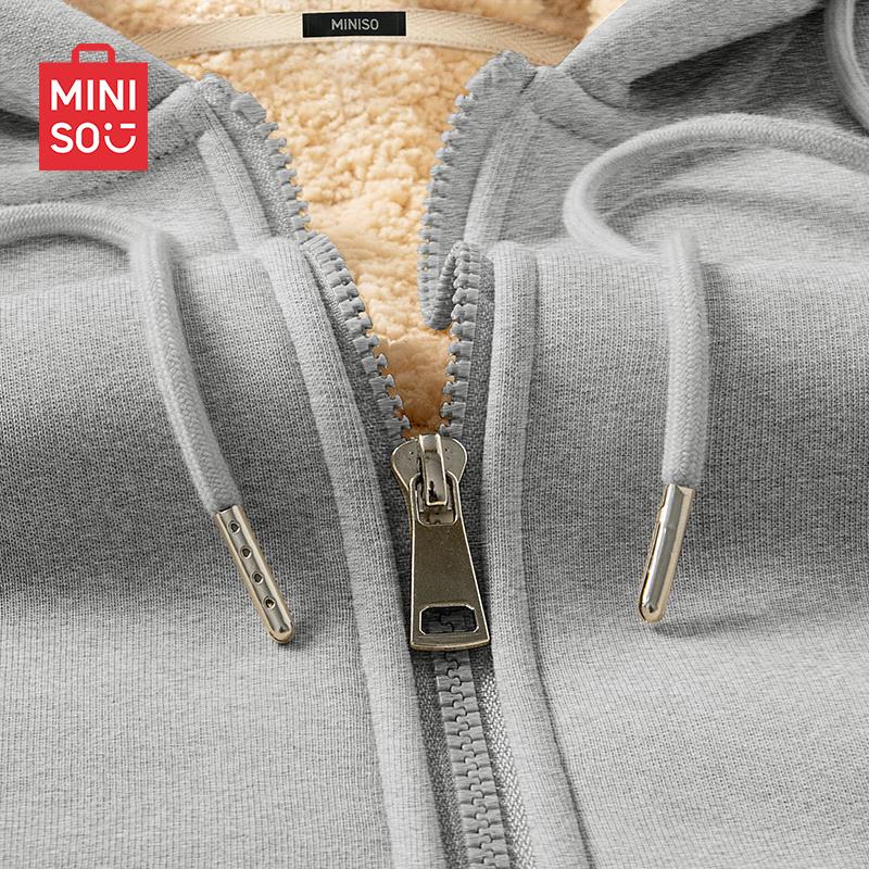

MINISO Мужской кардиган с капюшоном и подкладкой из шерпы M
