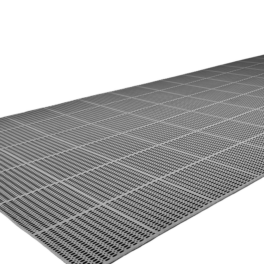 Drainage Mat, 90 x 1500 cm, PVC Non Slip Commercial Floor Mat, Wet Area Water Drain Splash Matting Hollow Doormat Roll, for Outdoor Indoor Restaurant