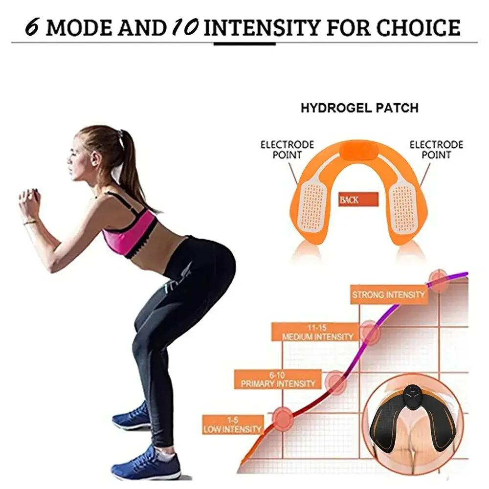 Ems Abdominal Muscle Stimulator Electric Hip Trainer for Home Gym Muscle Toner Slimming Massager