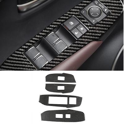 4 stücke für Lexus NX 200 200t 300h 2014-Auto Fensterheber Schalter Taste Panel Dekoration Abdeckung Trim aufkleber Auto Zubehör