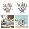 Mediterranean Birthday Gift Crafts Coral Statue for Desktop Indoor Bookshelf
