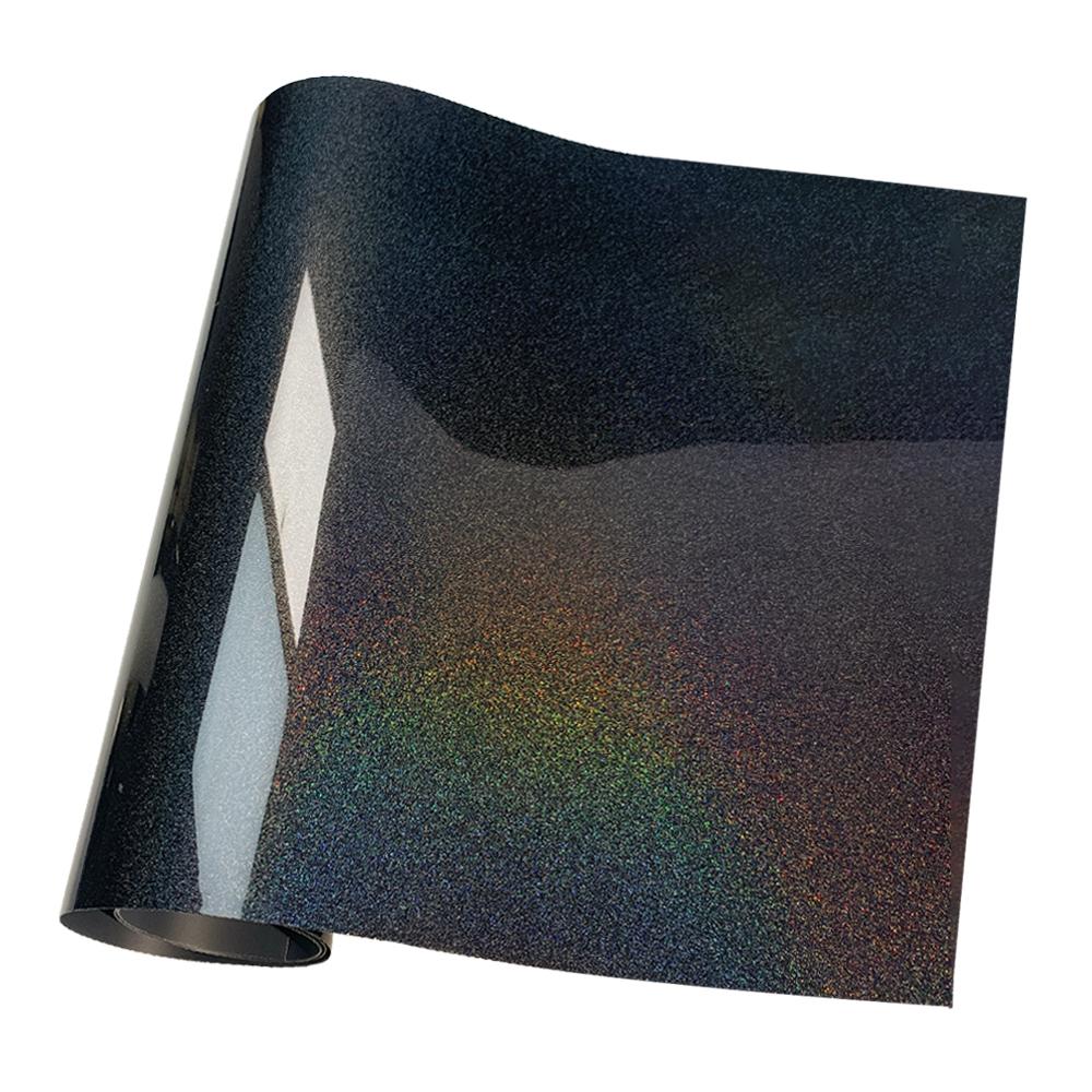 

Car Sticker Rainbow Laser Diamond Black Vinyl Wrap Adhesive Vinyl Auto Film Waterproof DIY Decal Stickers for Car Accessories 10x150cm чорний