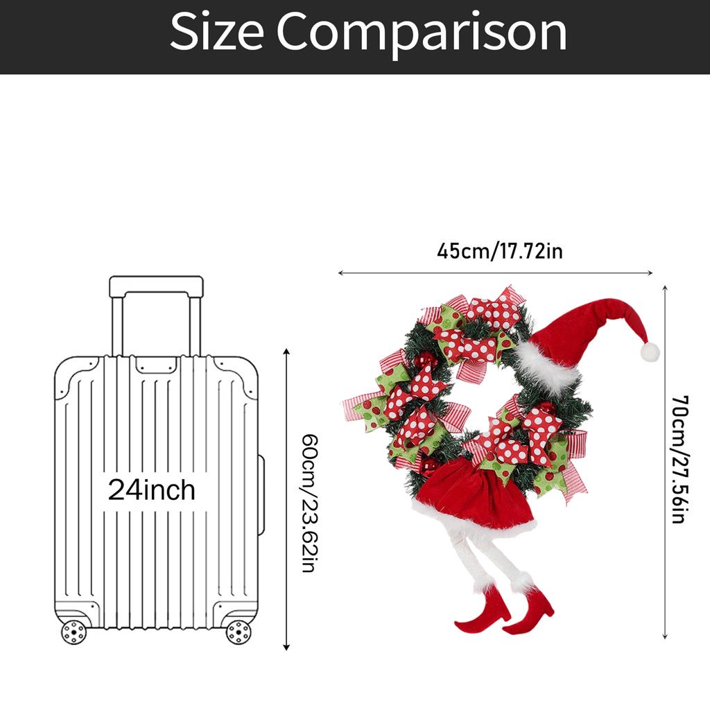 Christmas Wreath Boho Wreath Christmas Day Wreath Home Decoration Door Wall Decoration