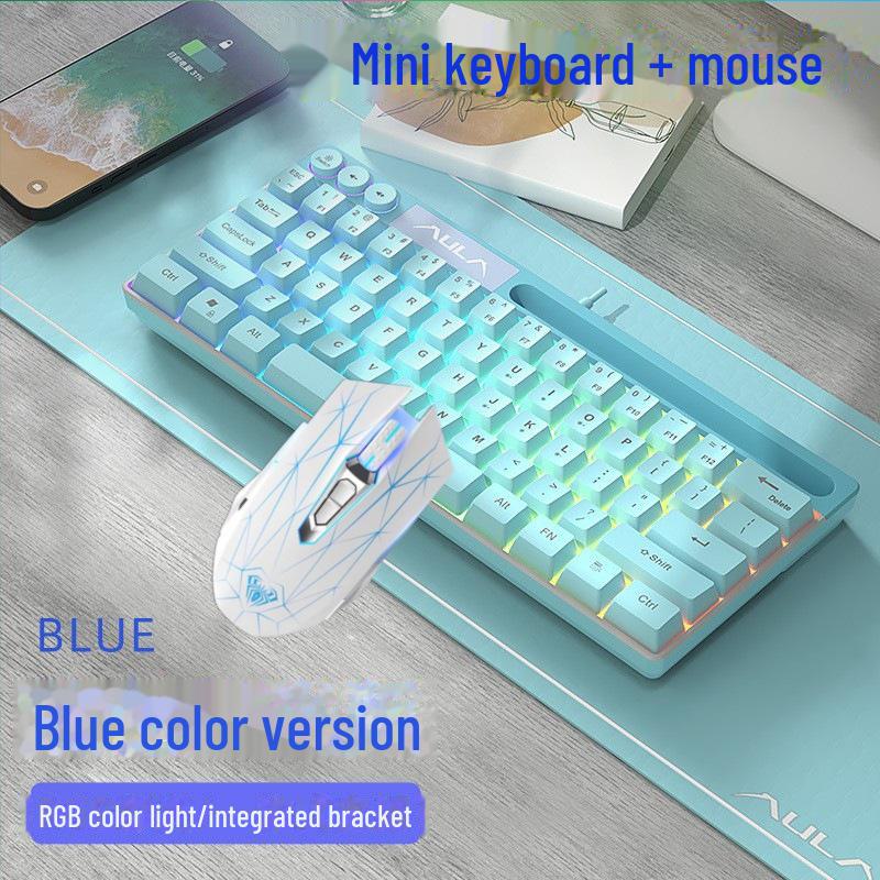 AULA Wolf Spider F3061 Mini 61-Tasten RGB Kabelgebundene Tastatur