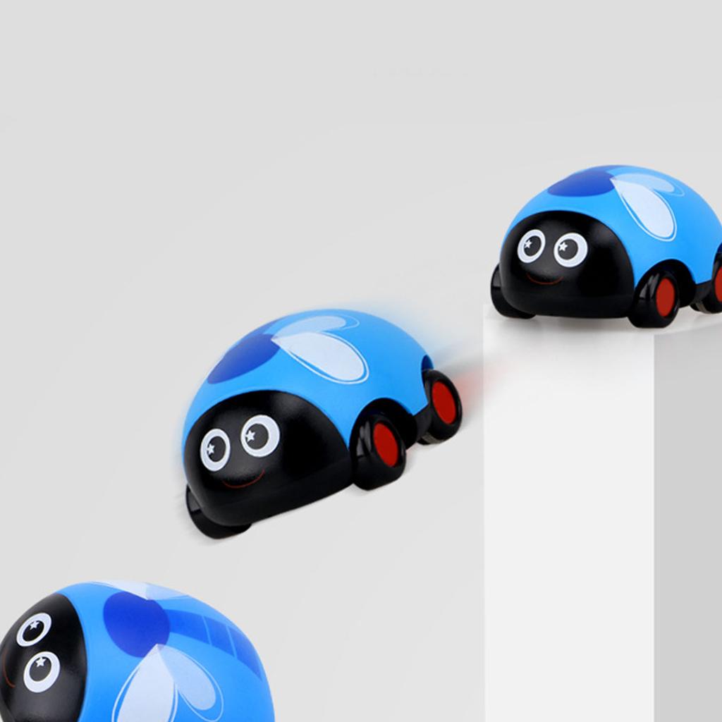 Kids Pull Back Vehicle Cute Look Impact Resistant Plastic Miniature Pull Back Car Toy Model for