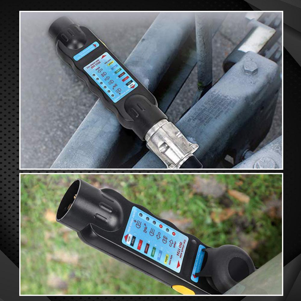 13 Pin 12V Caravan Towing Tow Bar Light Wiring Tester Trailer Socket Tester Towbar Plug Socket Diagnostic Tools Accessories