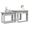 Coffee Table Set 2 Pieces Concrete Grey 50 x 52 x 42 cm Engineered Wood
