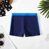 New 2024 Boys Trunks 4-12 Years Swimming Trunks For Boys Blue Children's Swimwear Kids Trunks Bathing Suit