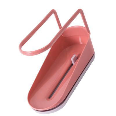 Izlietnes uzglabāšanas turētājs Plastmasas galda piederumu organizators Drenāžas virtuves sūkļa uzglabāšanas kaste