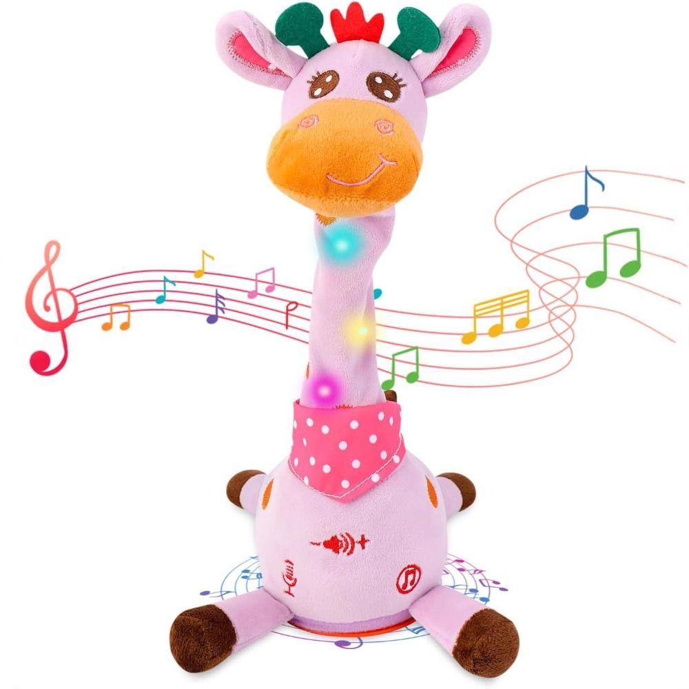 Repeating What You Say Dancing Talking Giraffe Toy with 10 Songs Plush Toy Doll  Gifts