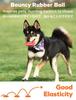 SCHITEC Dog Ball Toys with Sounds and Chewing of Dog Dental Lack of Exercise and Stress Educational For Small and Medium Dogs [Set 4, Baseball,