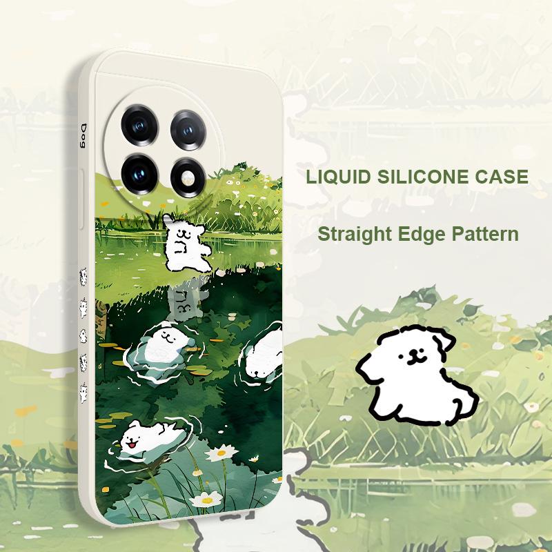Country Puppy Phone Case For Oneplus 13 13R 12 12R 11 11R 10 10R 10T 9R 9RT 9 8T 8 7 7T Pro 5G Liquid Silicone Cover