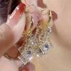 1Pair of Women's Pendant Earrings with Clasp Design, Ideal for Parties and Holidays (box Not Included)