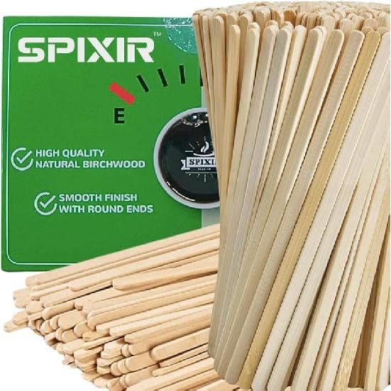 Coffee Stirrers Disposable Wooden Coffee Stir Sticks - Round-End Birchwood 5.5 Inches Large Wooden Stir Sticks - Pack of 500 Wood Stir Sticks, Coffee