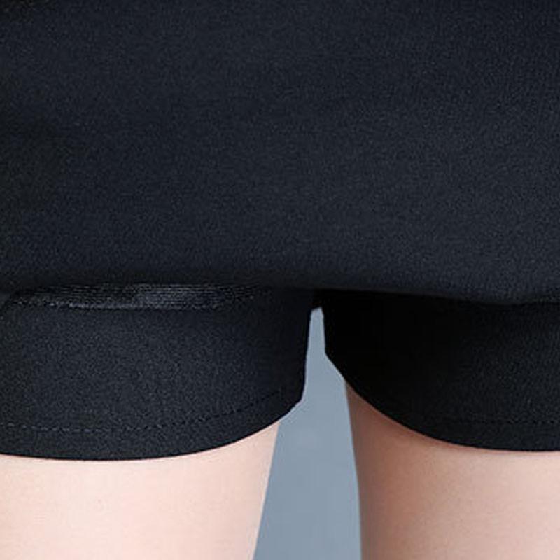 Fashion Mini Skirts Women's Basic Flared Shorts Skirt High Waist Lever Medium Pleated Fluffy Skirt Black Charm Casual Pants