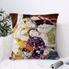 Gustav Klimt Oil Painting Pillow Case Ultra Soft Skin Friendly Fabric Cloud Like Comfort & Concealed Zipper
