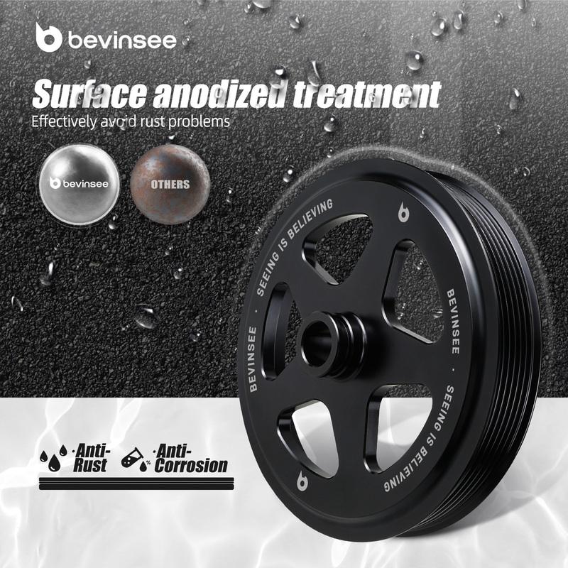 For LS1 Power Steering Pump Pulley, for Camaro for Firebird 98-02 V8 LS1 Engine, Replace for 12559885