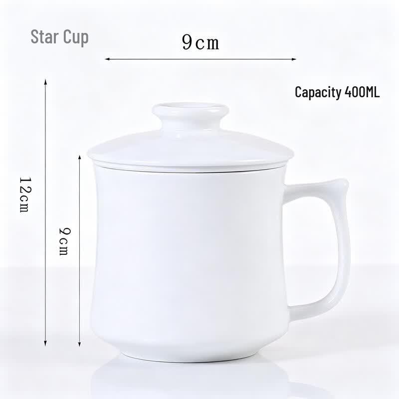 ETUB Star Ceramic Mug with Lid
