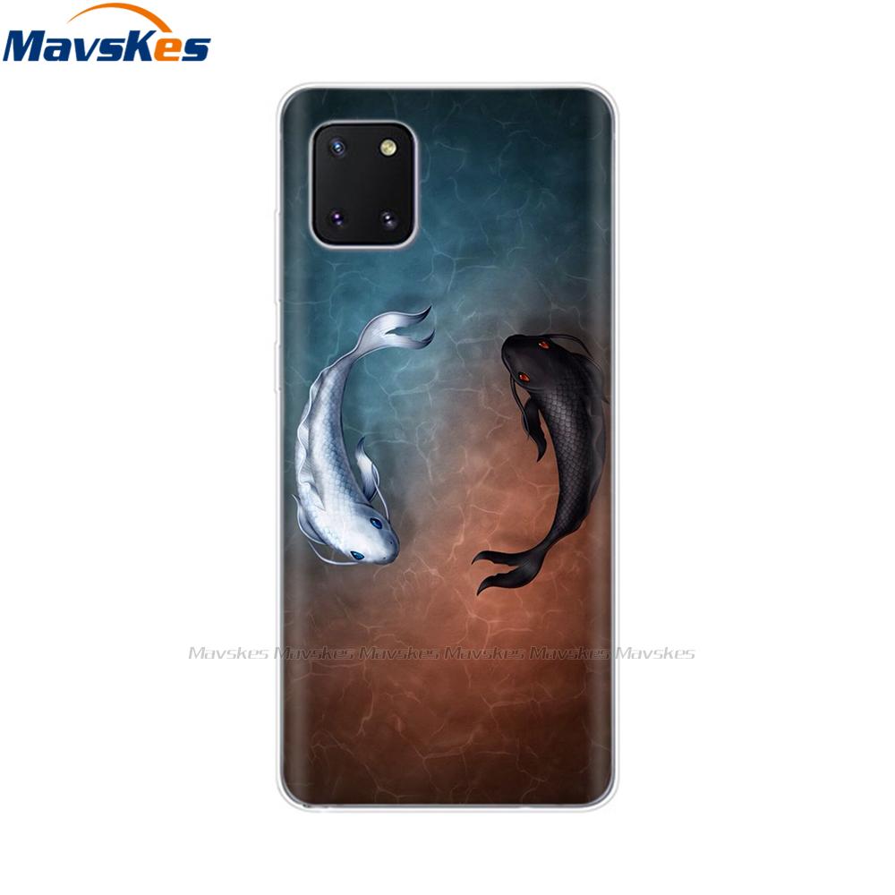 TPU Case for Samsung Galaxy Note 10 Lite Cases Silicon Cute Cat Phone Coque for Samsung Note10 Lite Plus SM-N770F/DS Cover Mask