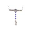 Retro Ethnic Geometric Water Drop Anklet - Bohemian Style Round Foot Ornament
