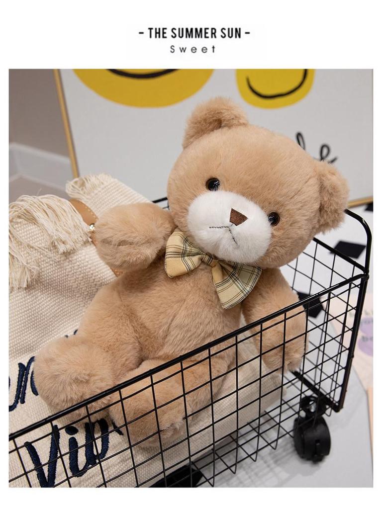 Teddy Bear Plush Toy with Bow - Girlfriend's Birthday Gift
