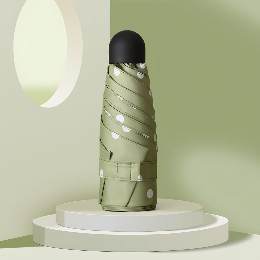 Simple polka dot ultra-light 50% umbrella mini sunscreen umbrella UV protection sun umbrella women's small weather and rain dual-purpose pocket