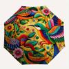 1pc Colorful Birds Floral MandalaUmbrella with Plastic Handle,Suitable for All Seasons Home Travel Outdoor UmbrellaB1747