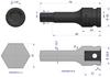 1/2" impact socket, 12mm hex H12, CrMo steel, Waryński